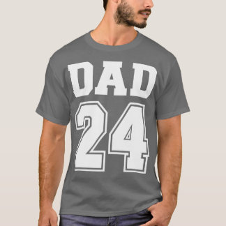 Vater 2024 für neuen Papa T-Shirt