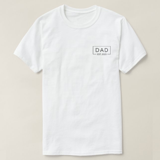 Vater 2025 Papa 2025 Logo New Dad 2025 T-Shirt (Design vorne)