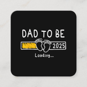 Vater 2025 Vater soll 2025 Papa zum Ziel haben Quadratische Visitenkarte