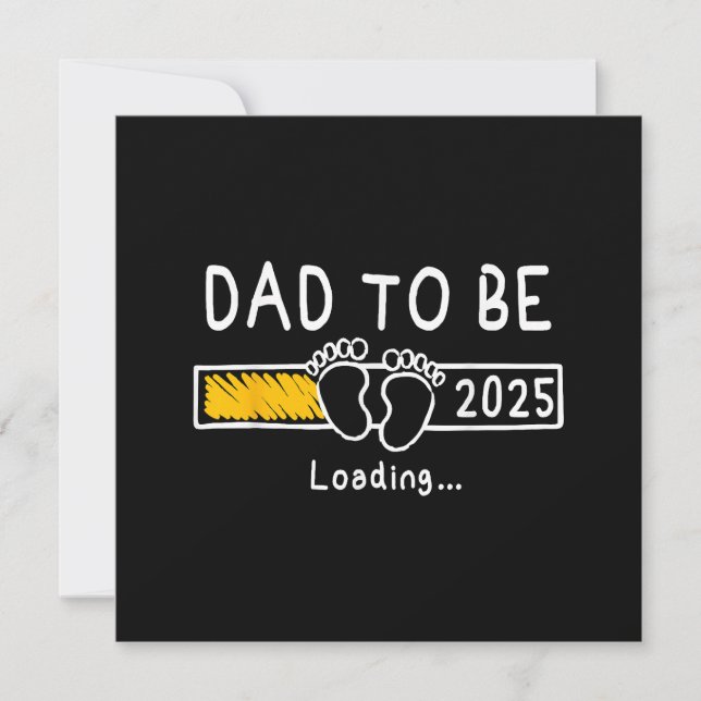 Vater 2025 Vater soll 2025 Papa zum Ziel haben Save The Date (Vorderseite)