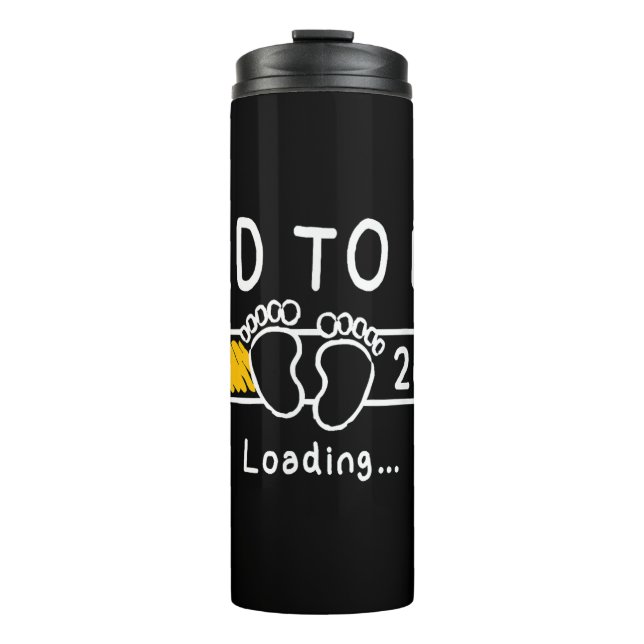 Vater 2025 Vater soll 2025 Papa zum Ziel haben Thermosbecher (Vorderseite)