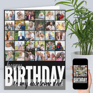 Vater 31 Foto Collage Happy Birthday Card Karte