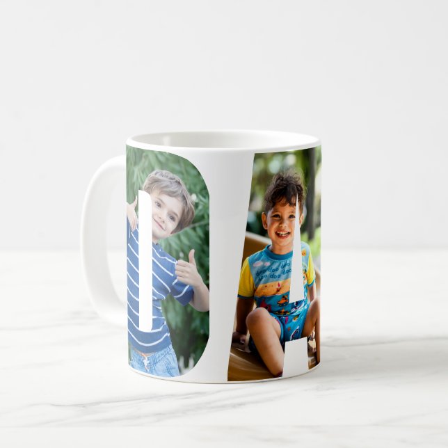 VATER 3 Fotos Auslösebriefe Kaffeetasse (Vorderseite Links)