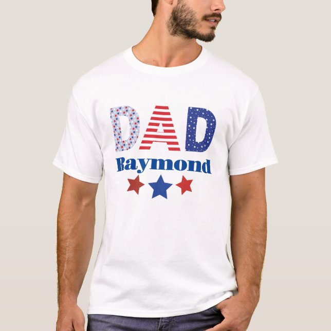 Vater 4. Juli Patriotischer T - Shirt (Vorderseite)