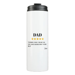 Vater 5 Star Review Unglaubliches Vater-Geschenk Thermosbecher