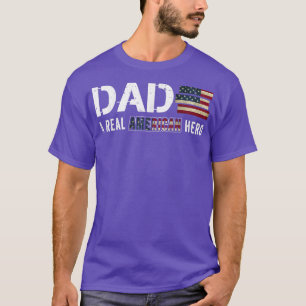 Vater A Real American Helden American Flag Vintag T-Shirt