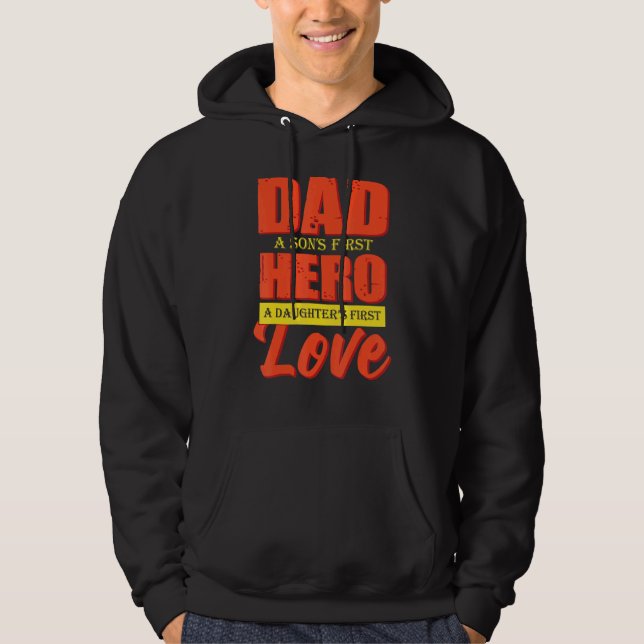Vater A Sons 1. Herausgeber A Daughters 1. Liebe V Hoodie (Vorderseite)