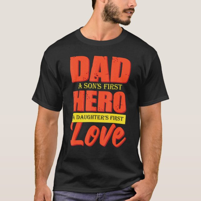 Vater A Sons 1. Herausgeber A Daughters 1. Liebe V T-Shirt (Vorderseite)