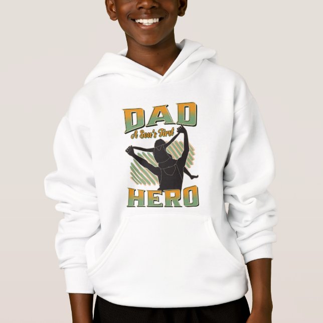 Vater A Sons erster Held Hoodie (Vorderseite)