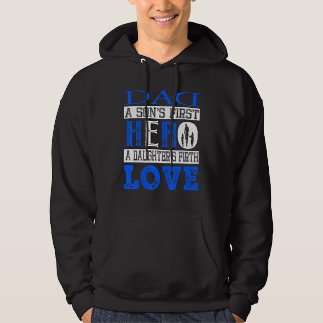 Vater A Sons First Held A Daughters Erste Liebe Hoodie (Vorderseite)