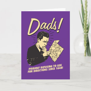 Väter: Ablehnung, Richtungen zu fragen Karte