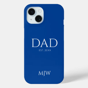 Vater als Blaues Monogramm festgelegt Case-Mate iPhone Hülle