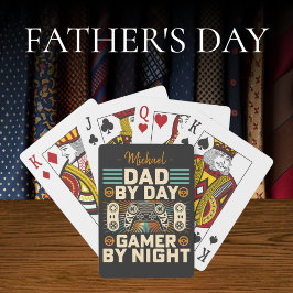 Vater am Tag des Vaters Gamer am Abend Spielkarten