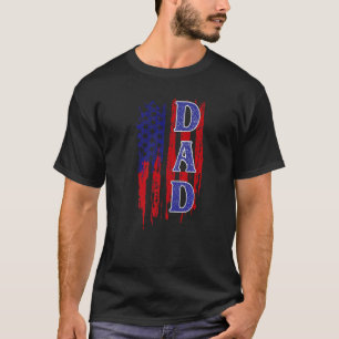 Vater American Flag Military Veteran Patriotic Fat T-Shirt