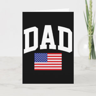 Vater Amerikanische Flagge USA Vatertag 4. Juli St Karte