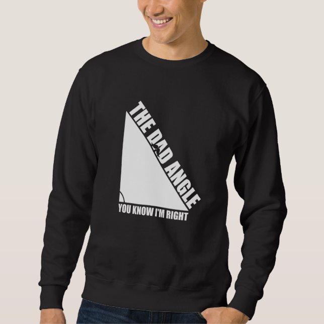 Vater Angle Liebe Math Vathers Day Geometrie Sie w Sweatshirt (Vorderseite)