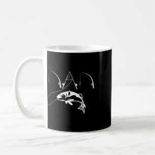 Vater-Angler-Fischer-Papa-Vatertagsgeschenk-Shirt Kaffeetasse