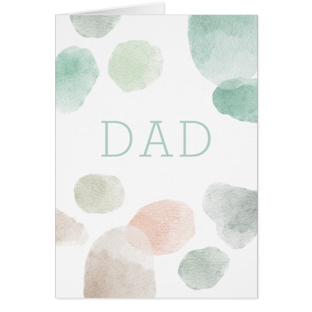 Vater. Aquarellpastellfarben abstrakt Happy Vlies  (Vorne)