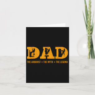 Vater Arborist Myth Legend Funny Vathers Day Gesch Karte