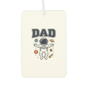 Vater Astronaut Weltraum Vektor-Shirt-Design_1 Autolufterfrischer