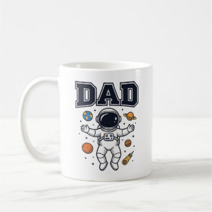 Vater Astronaut Weltraum Vektor-Shirt-Design_1 Kaffeetasse