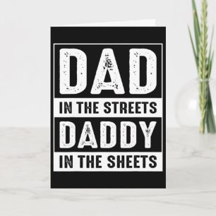 Vater auf den Straßen Daddy auf den Laken Vatertag Karte