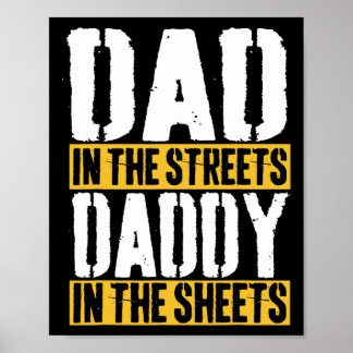 Vater auf den Straßen Daddy in den Blättern Vater& Poster