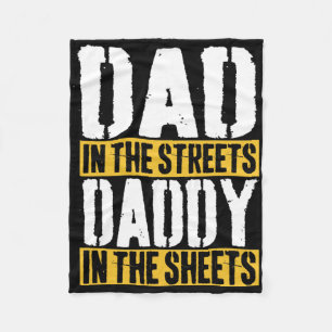 Vater auf der Straße, Daddy auf dem Blatt, Vaterta Fleecedecke