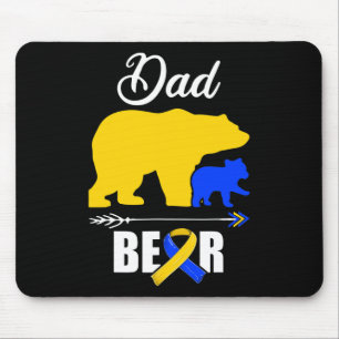 Vater-Bär-Trisomie-321-Syndrom-Bewusstsein  Mousepad