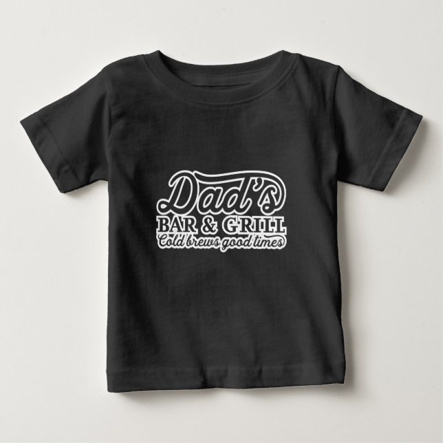 Vater Bar- und Grillideen Baby T-shirt (Vorderseite)