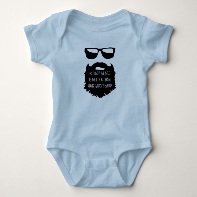 Vater Bart Baby One Piece Body Anzug Strampler (Vorderseite)