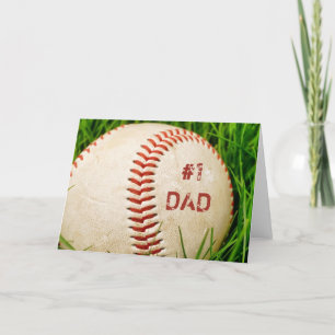 Vater Baseball Grußkarte Karte