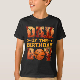 Vater Basketball Geburtstagsjunge Familie Baller B T-Shirt