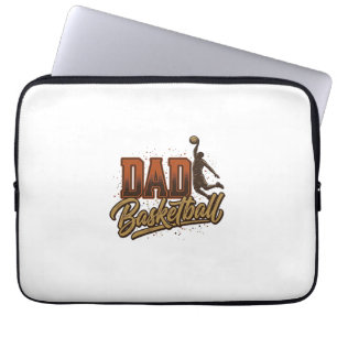 Vater Basketball Vintage Gravur Shirt Design_1 Laptopschutzhülle