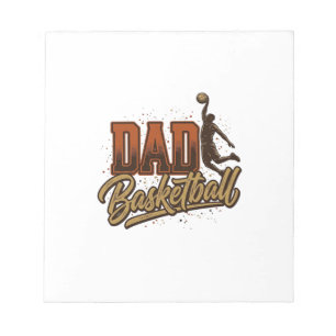 Vater Basketball Vintage Gravur Shirt Design_1 Notizblock