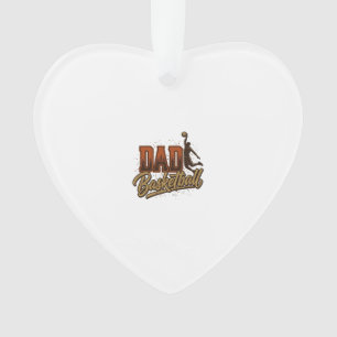 Vater Basketball Vintage Gravur Shirt Design_1 Ornament