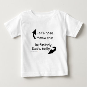 Vater-Bauch-Säuglings-Shirt Baby T-shirt