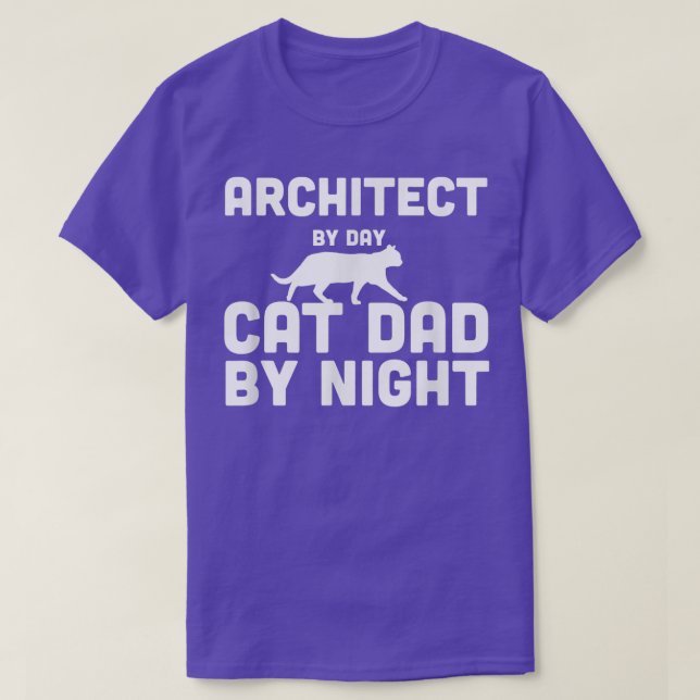 Vater bei Tageskatze T-Shirt (Design vorne)