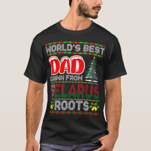 Vater Belarus Weihnachtsgeschenk-Idee Hässlicher P T-Shirt