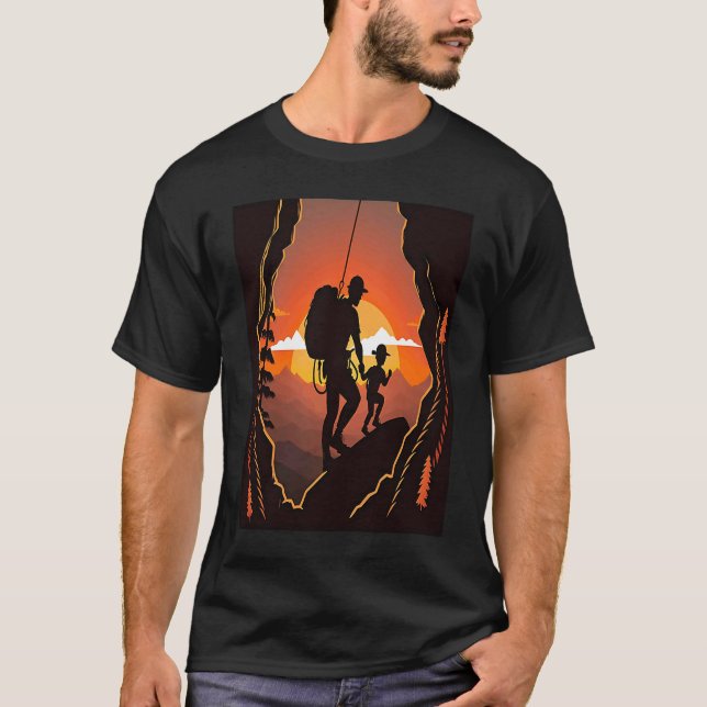 Vater Bergsee-Zauber im Val Piora T-Shirt (Vorderseite)
