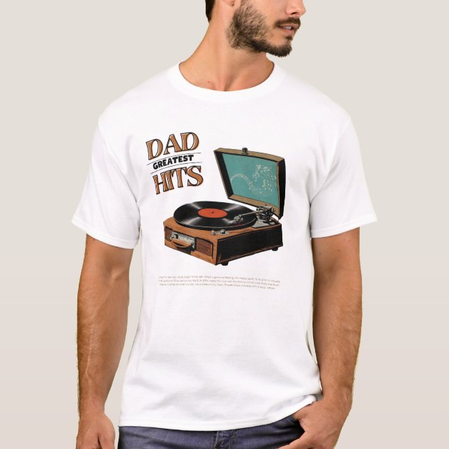 Vater Bester Treffer T-Shirt (Vorderseite)