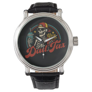 Vater besteuern sicherzustellen, dass es kein Gift Armbanduhr