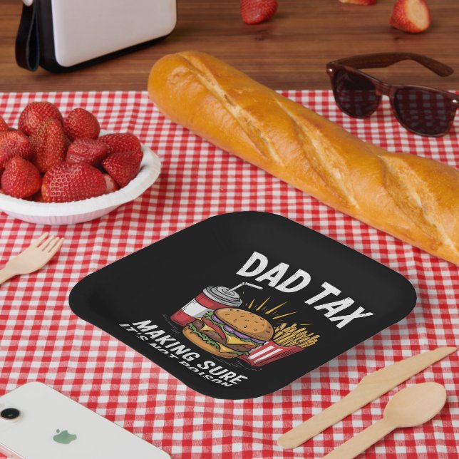 Vater besteuern sicherzustellen, dass es kein Gift Pappteller (Picknick)