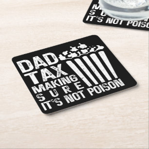 Vater besteuern, um sicherzustellen, dass es nicht rechteckiger pappuntersetzer