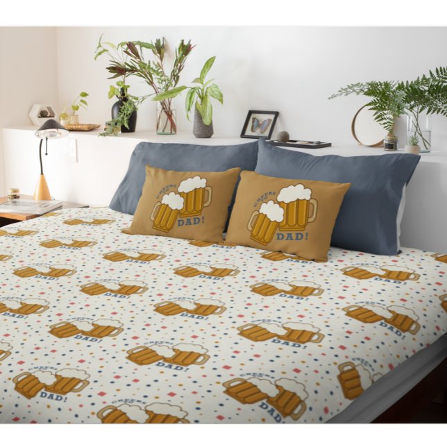 Vater-Biermuster-Muster Kissenbezug (Von Creator hochgeladen)