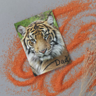 Vater Big Cat Tiger Foto Geburtstag Karte