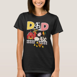 Vater Birthday Boy Farm Tierzucht Bauer Familie T-Shirt