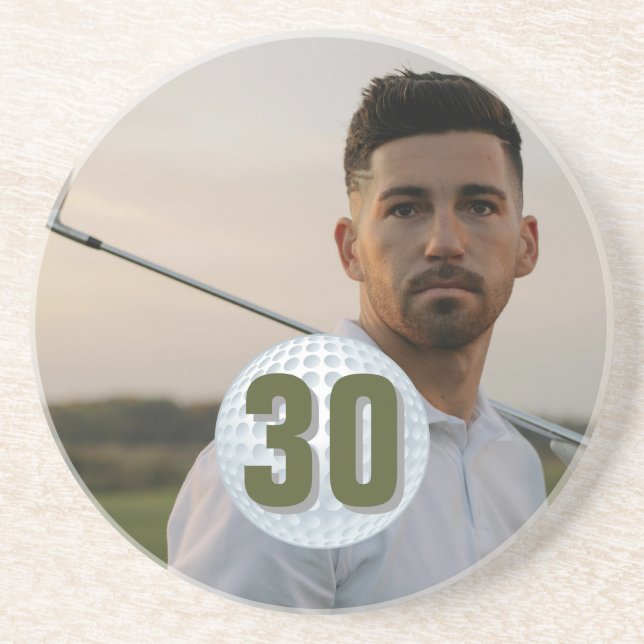 Vater Birthday Golf Party Getränkeuntersetzer (Vorne)