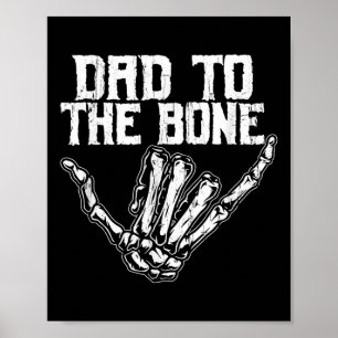 Vater bis auf die Knochen, Vatertag, Lustiger Skel Poster