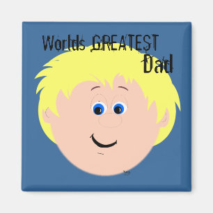 Vater Blonde Hair Weltbest Magnet
